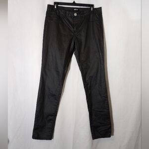 Allen B By Allen Schwartz Black Cotton Blend Skinny Jeans Size 12